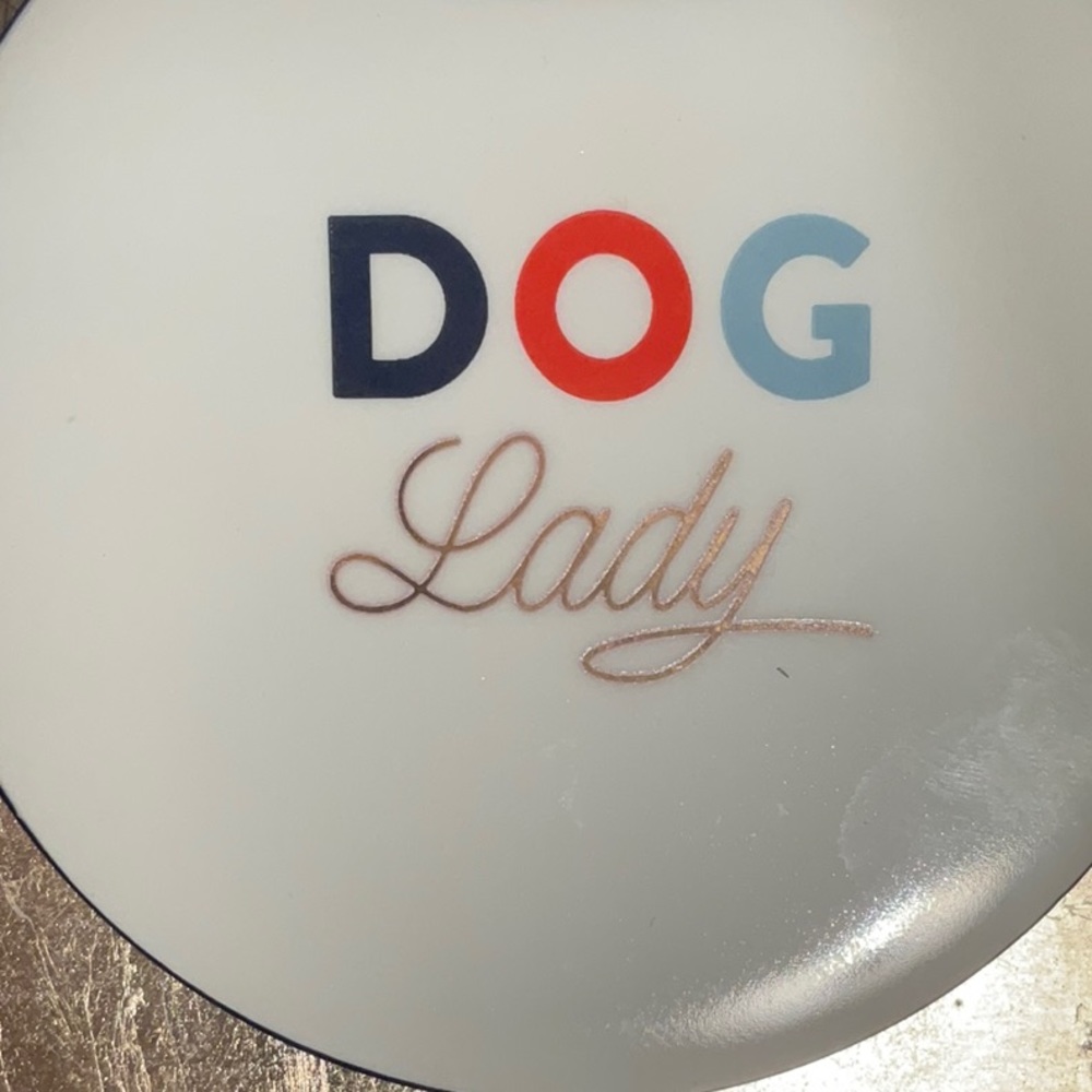 “DOG Lady” ceramic coaster